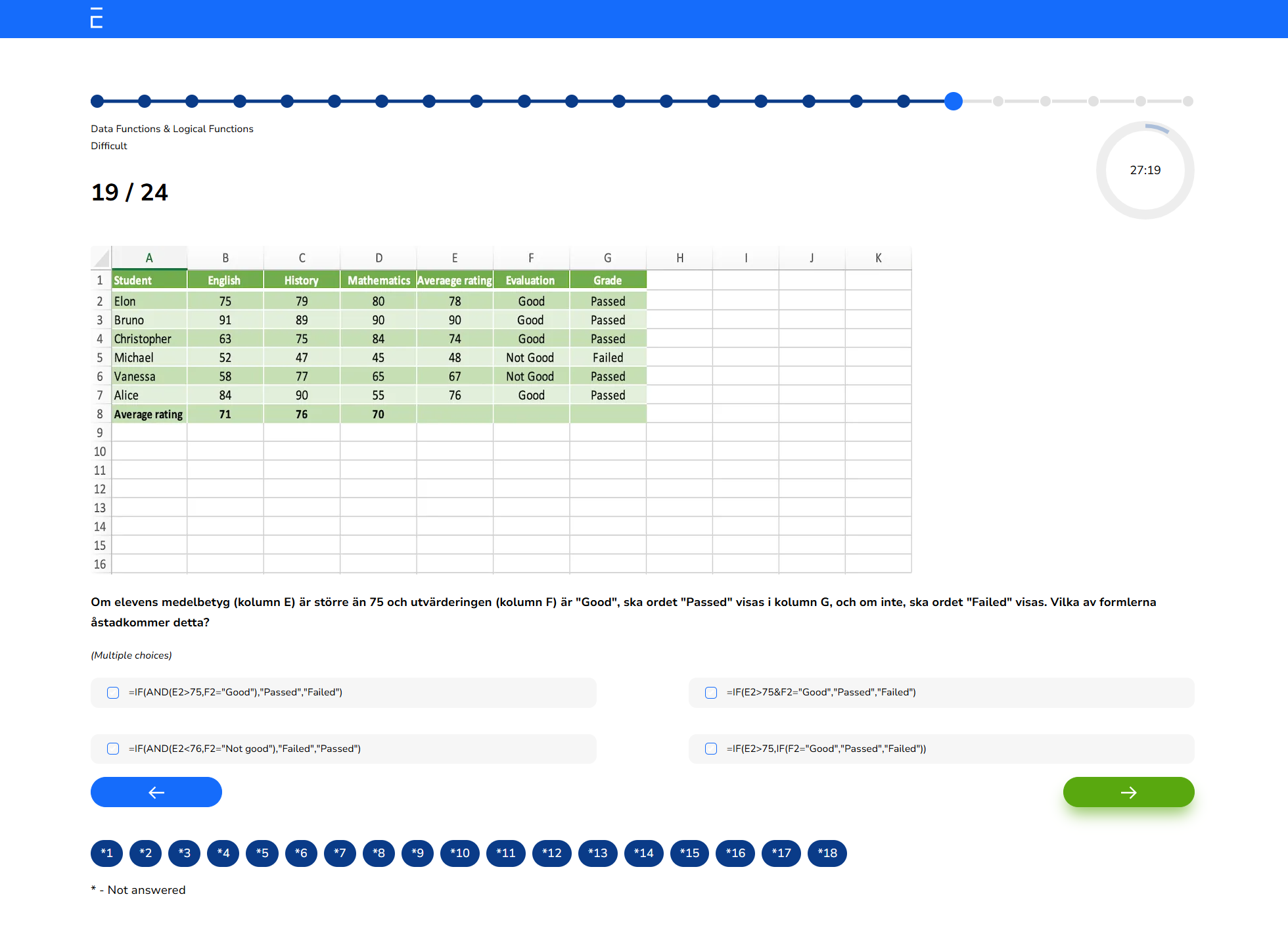 Bild Data Functions & Logical Functions - Nya plattformen (ENG settings)